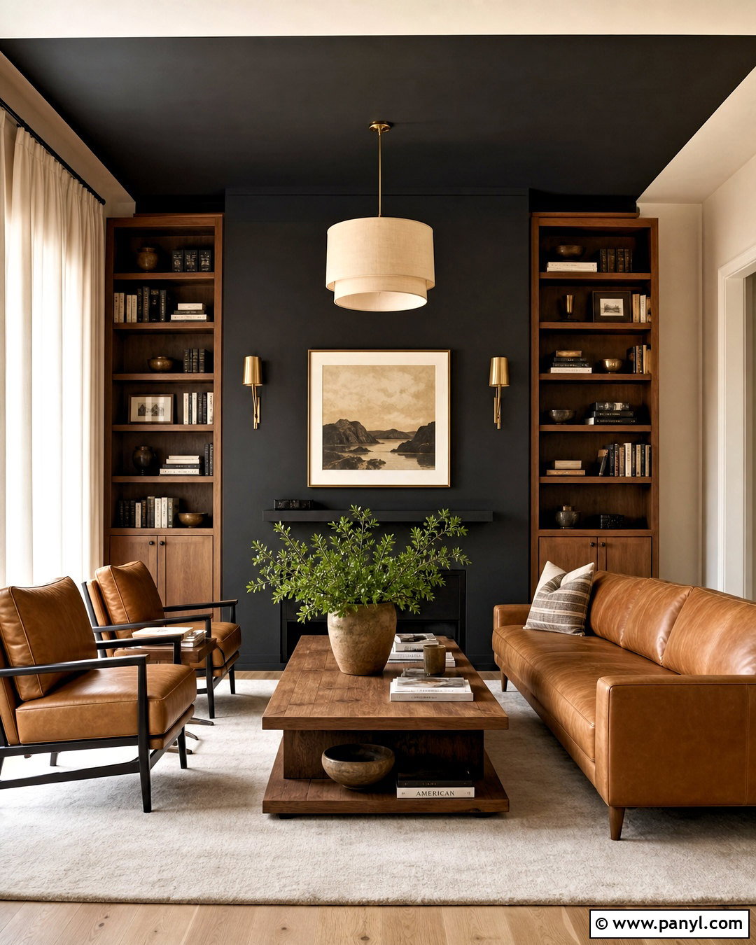 Black Wall And Ceiling Wrap - 20 black statement wall ideas