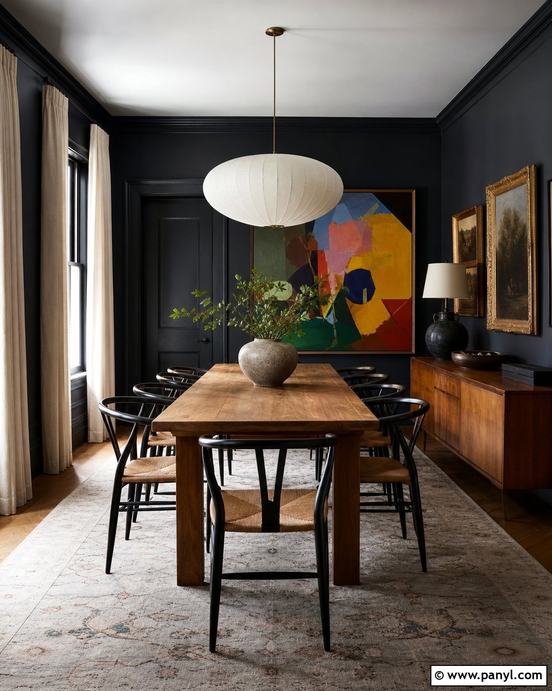 Black Wall Color - 30 Popular Wall Colors