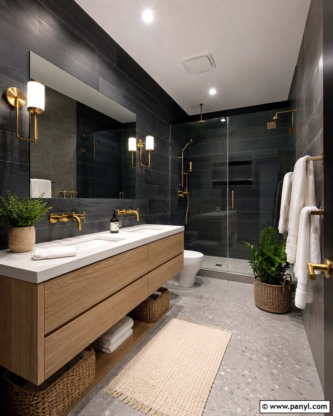 20 Black Wall Grey Floor Ideas for a Sleek Modern Home