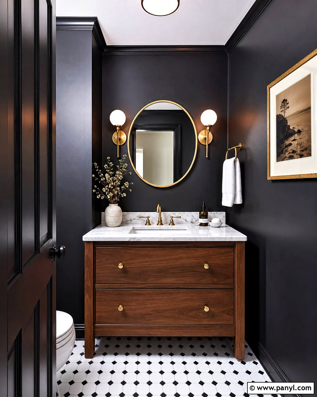 Black Wall Paint - 20 wall paint colour ideas