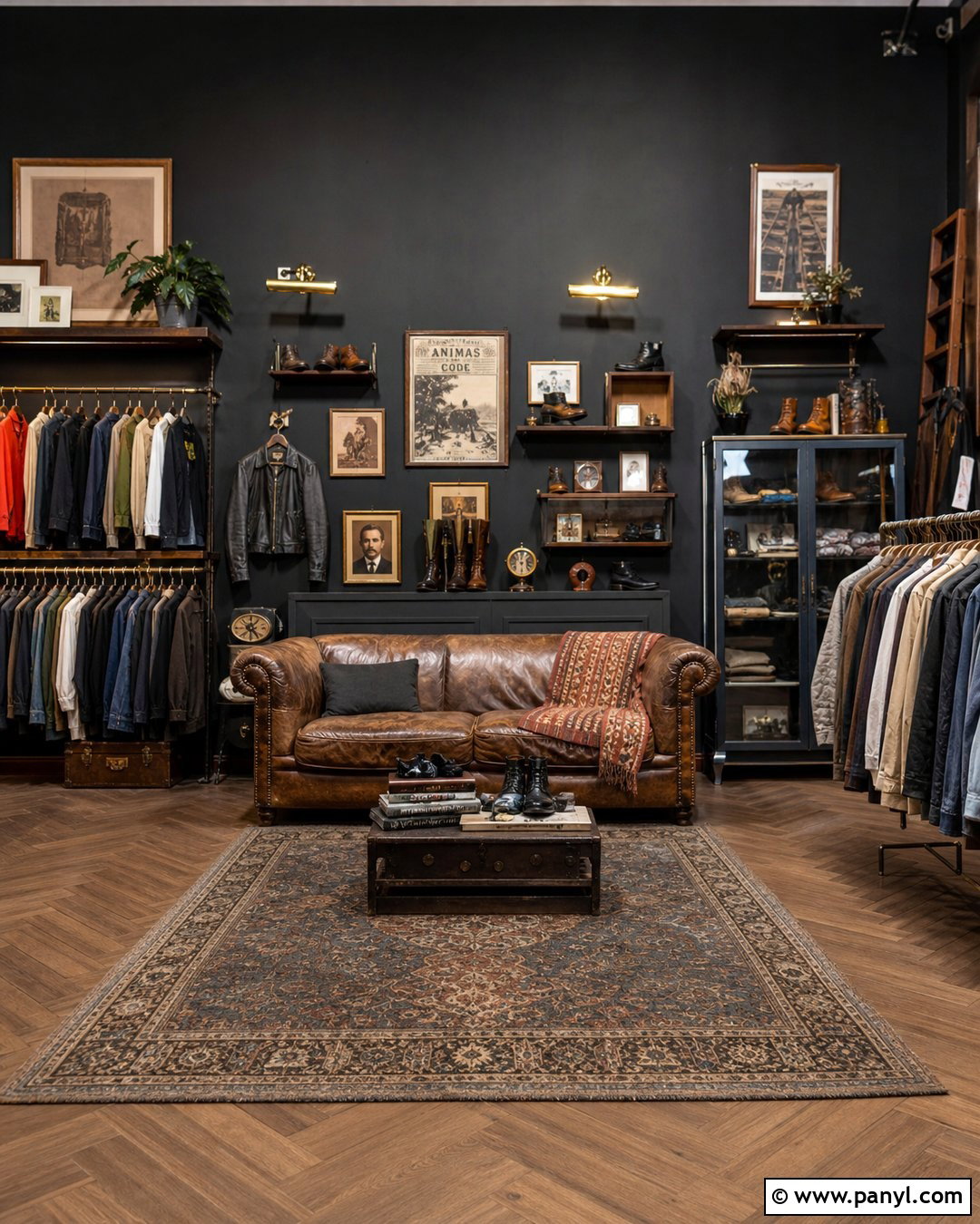 Black Wall Vintage Store - 20 Black Walls Retail Ideas