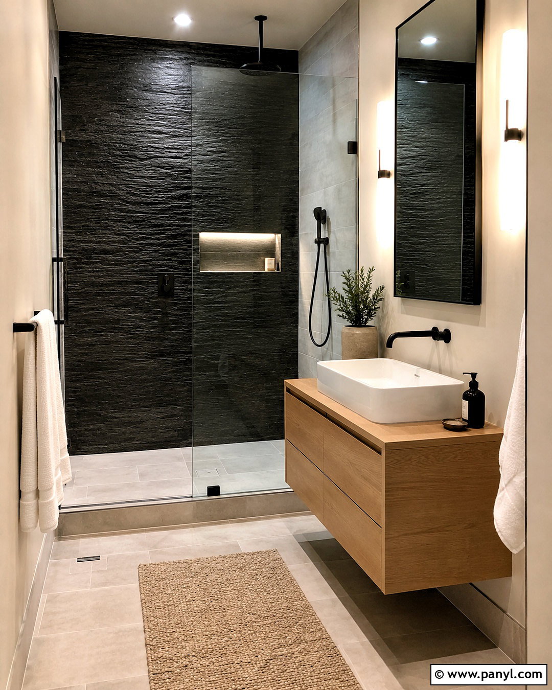 20 Black Wall Bathroom Small Spaces Ideas That Feel Larger
