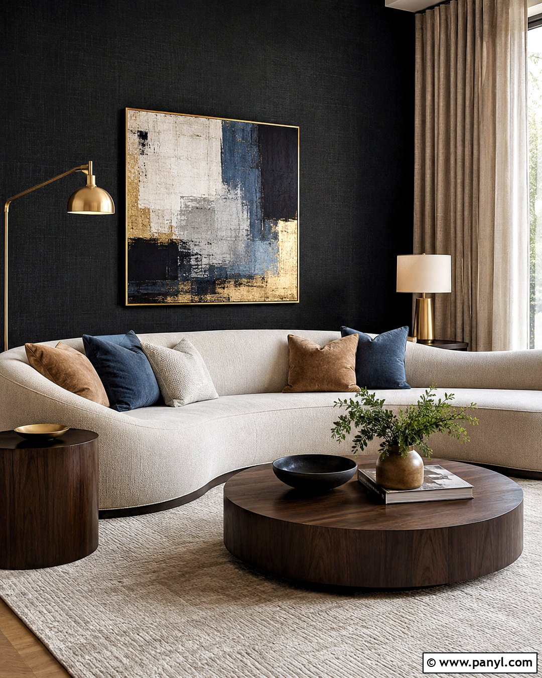 Black Wallpaper Living Room Wall - 20 black living room walls