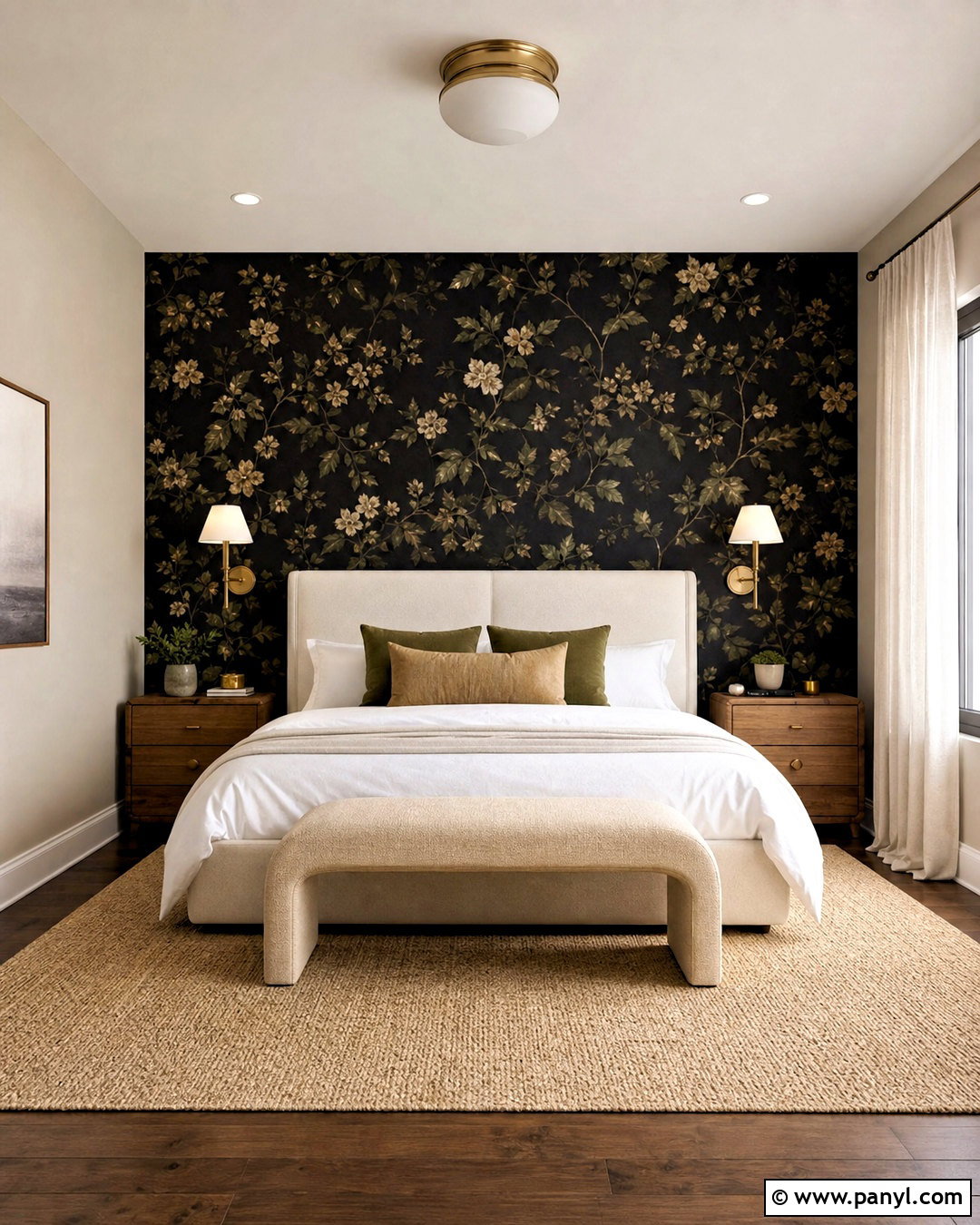Black Wallpaper Wall Bedroom - 20 black wall bedroom decor ideas