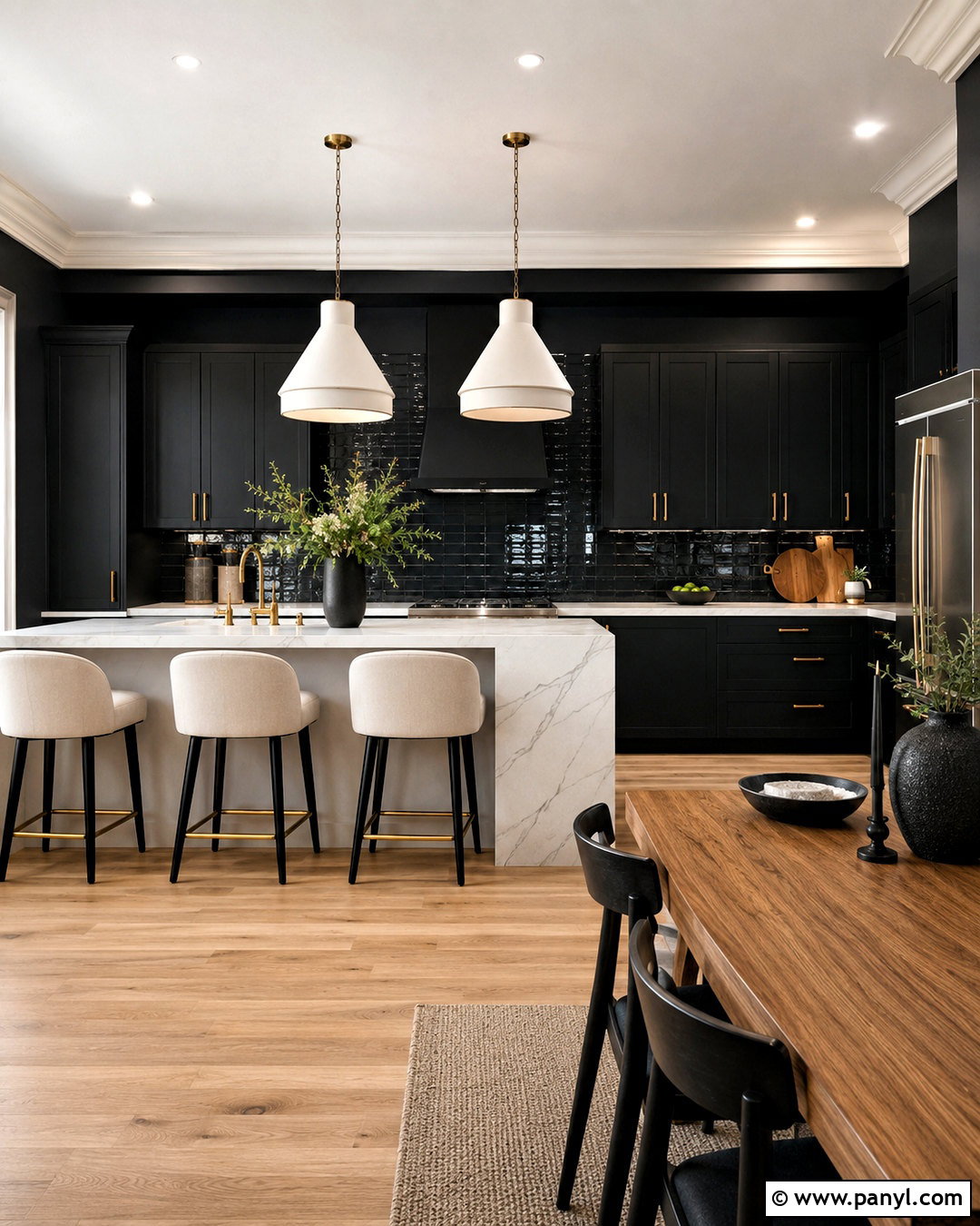 Black Walls With Black Cabinets - 20 What Wall Color Goes With Black Cabinets