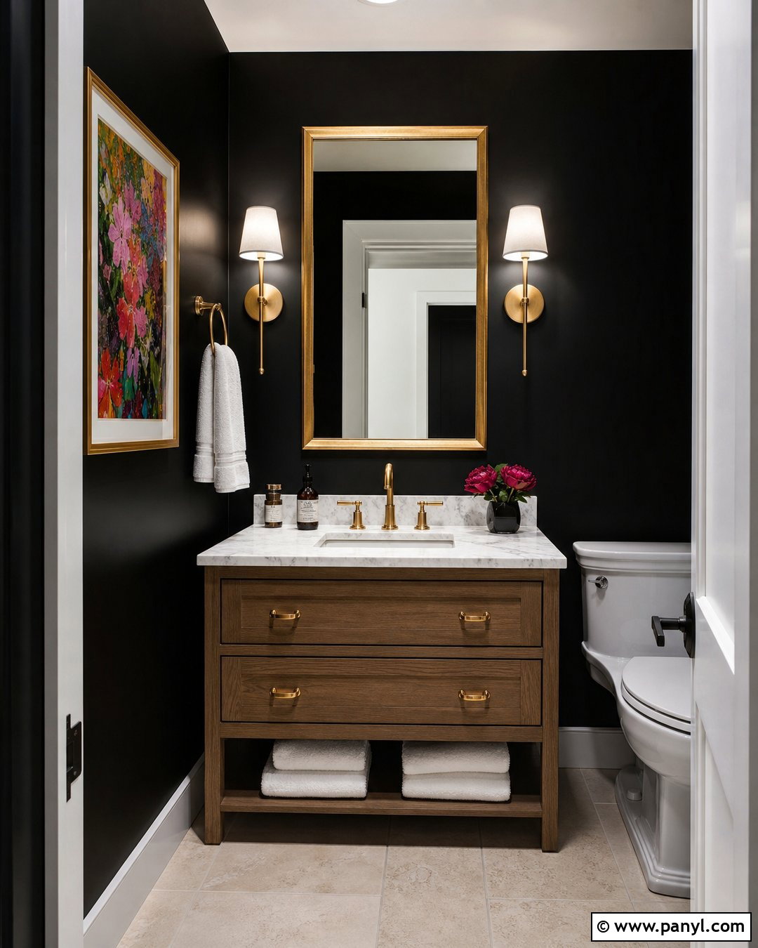 Black Walls - 35 House Wall Colors