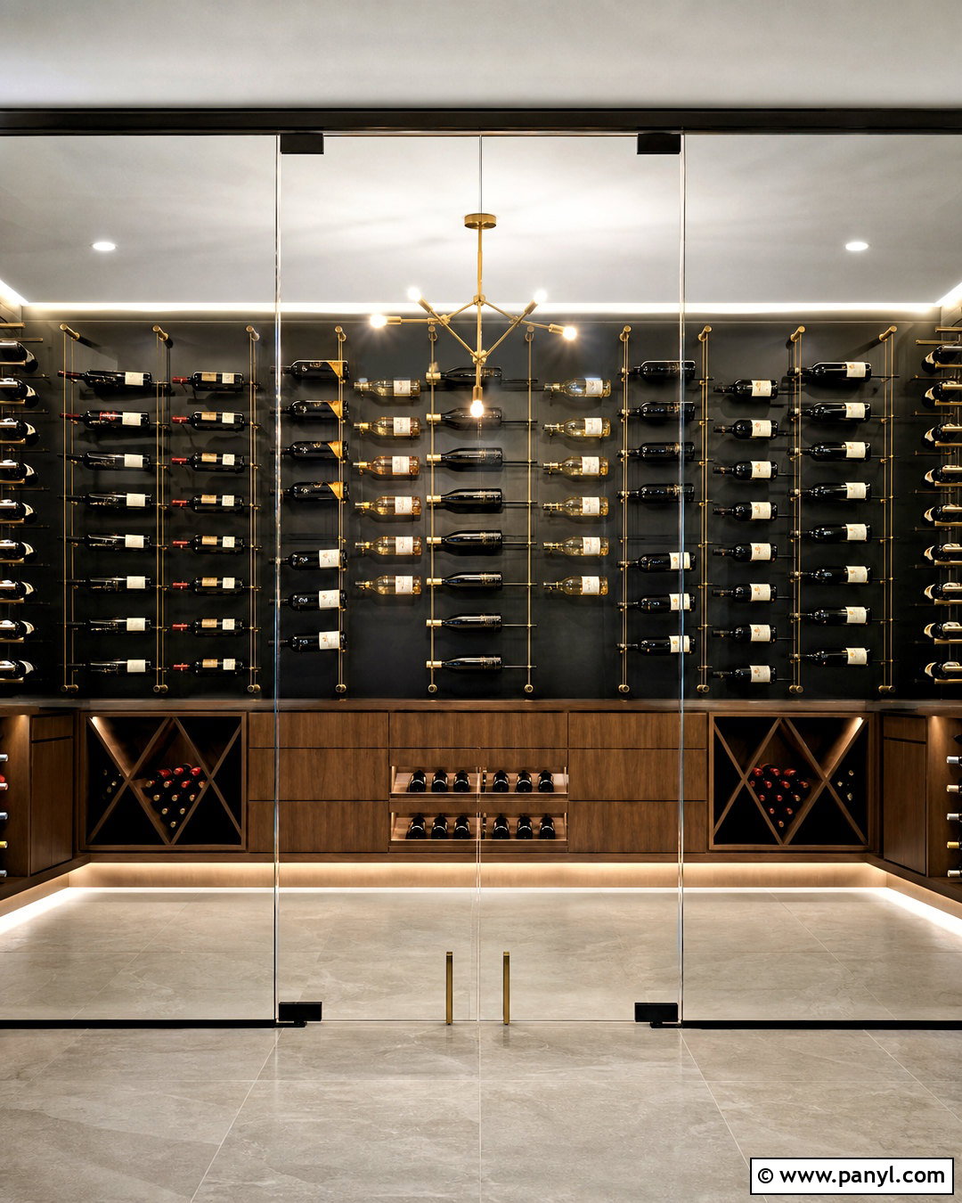 Black Wine Cellar Wall - 20 wine cellar wall ideas