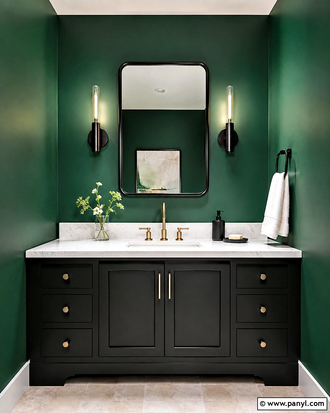 Black With Green Walls - 20 What Colour Goes With Green Walls