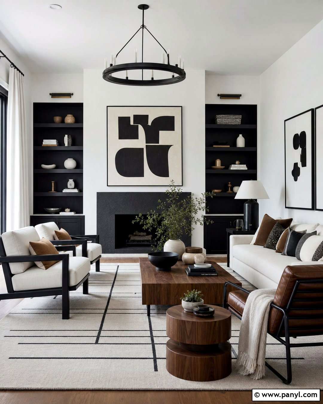 Black With White Walls - 20 Shades For White Walls