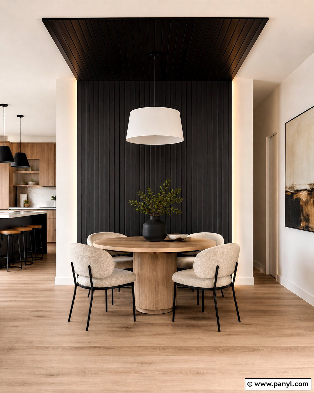 Black Wood Ceiling And Wall - 20 black wood wall ideas