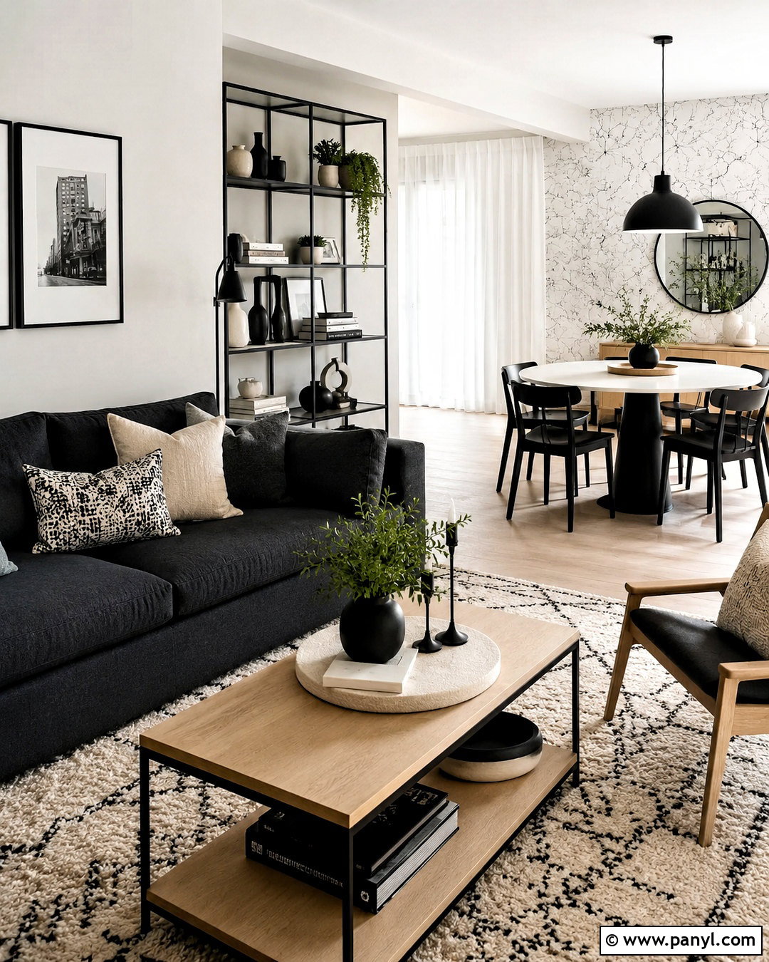 Black and White Apartment Decor - 20 black and white home decor ideas