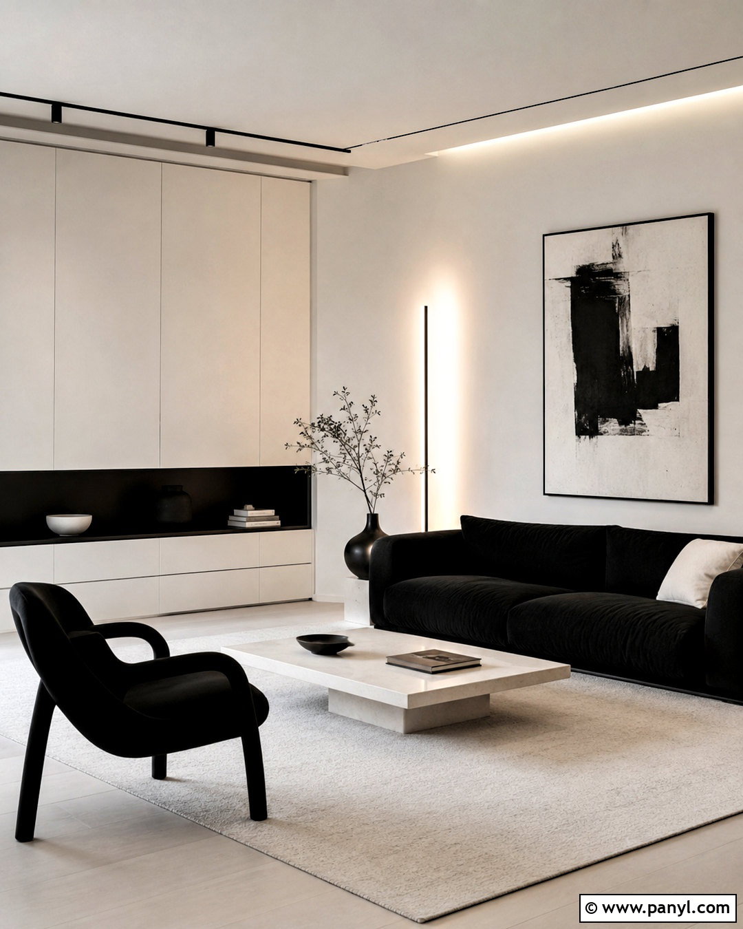 Black and White Minimalist Decor - 20 black and white home decor ideas