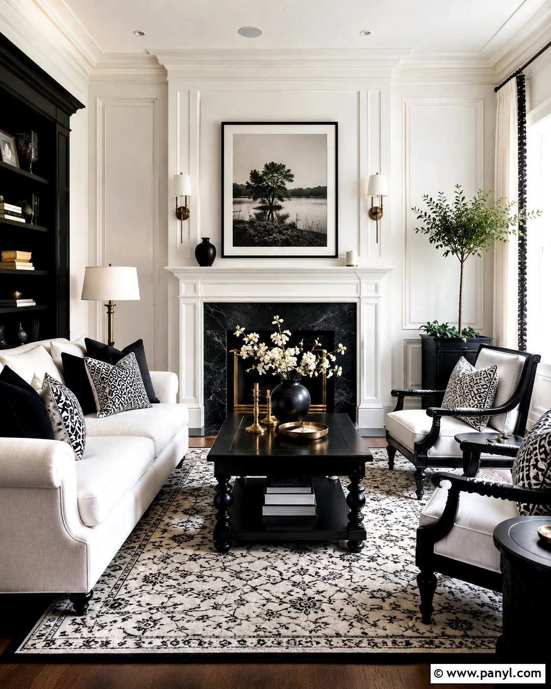 Black and White Traditional Decor - 20 black and white home decor ideas