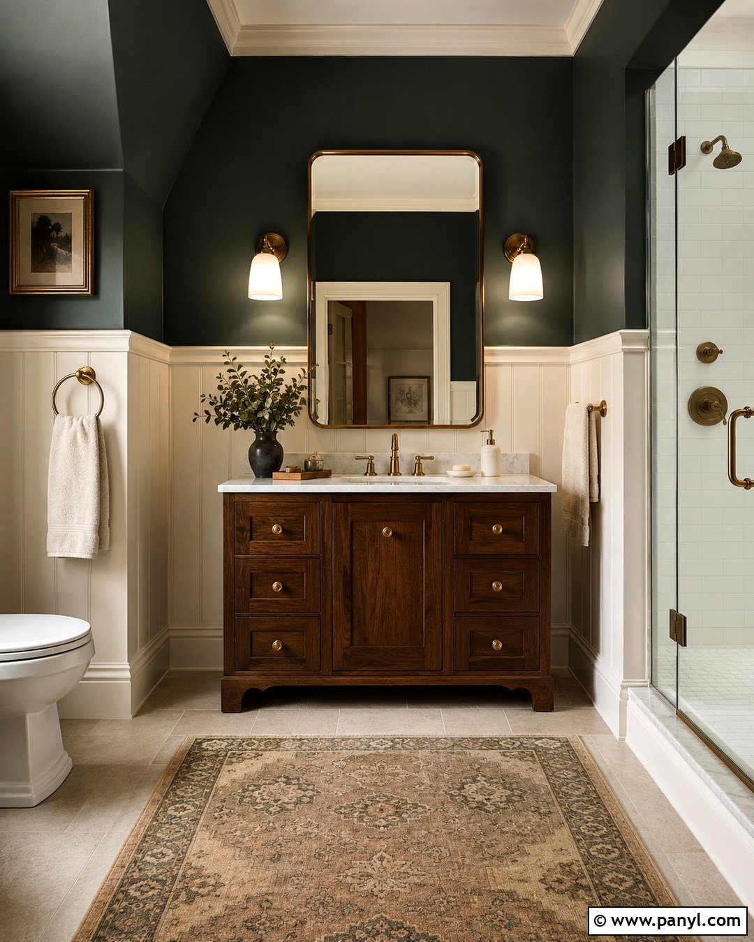 Blackened Green Bathroom Walls - 20 Best Green For Bathroom Walls