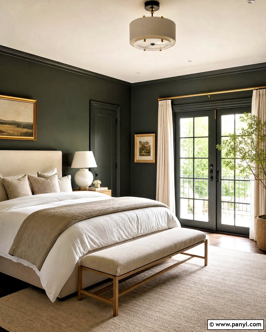 Blackened Green Bedroom - 20 green bedroom paint colors