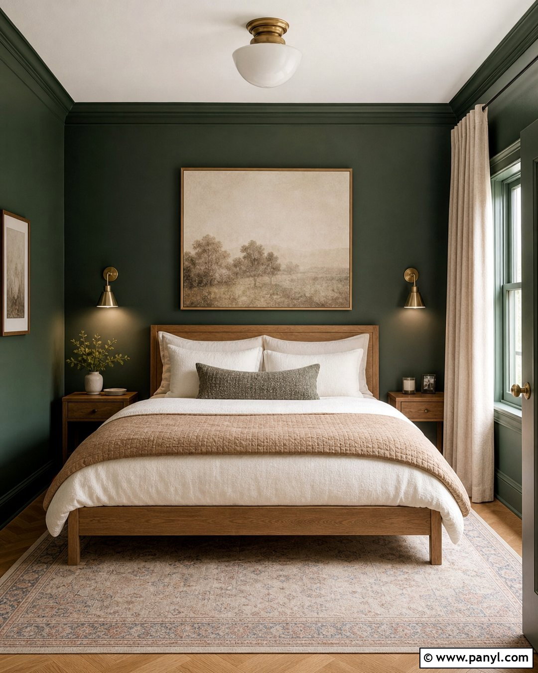 Blackened Green Wall Paint - 30 green wall paint colors