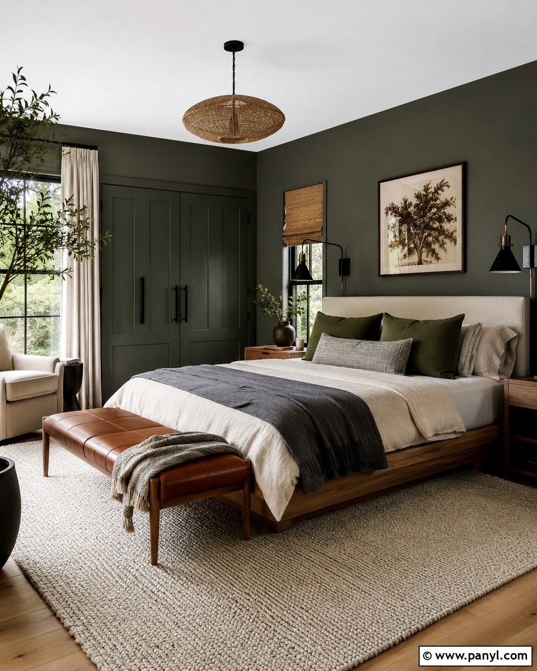 Blackened Sage Wall Color - 20 Dark Moody Wall Colors
