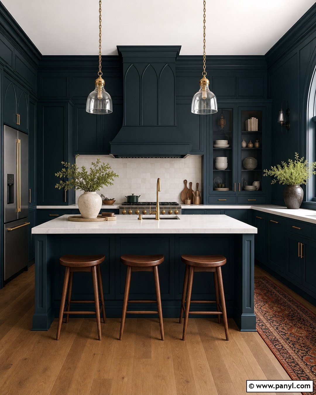 Blackened Teal Gothic Kitchen - 20 Gothic Paint Colors Dark Walls