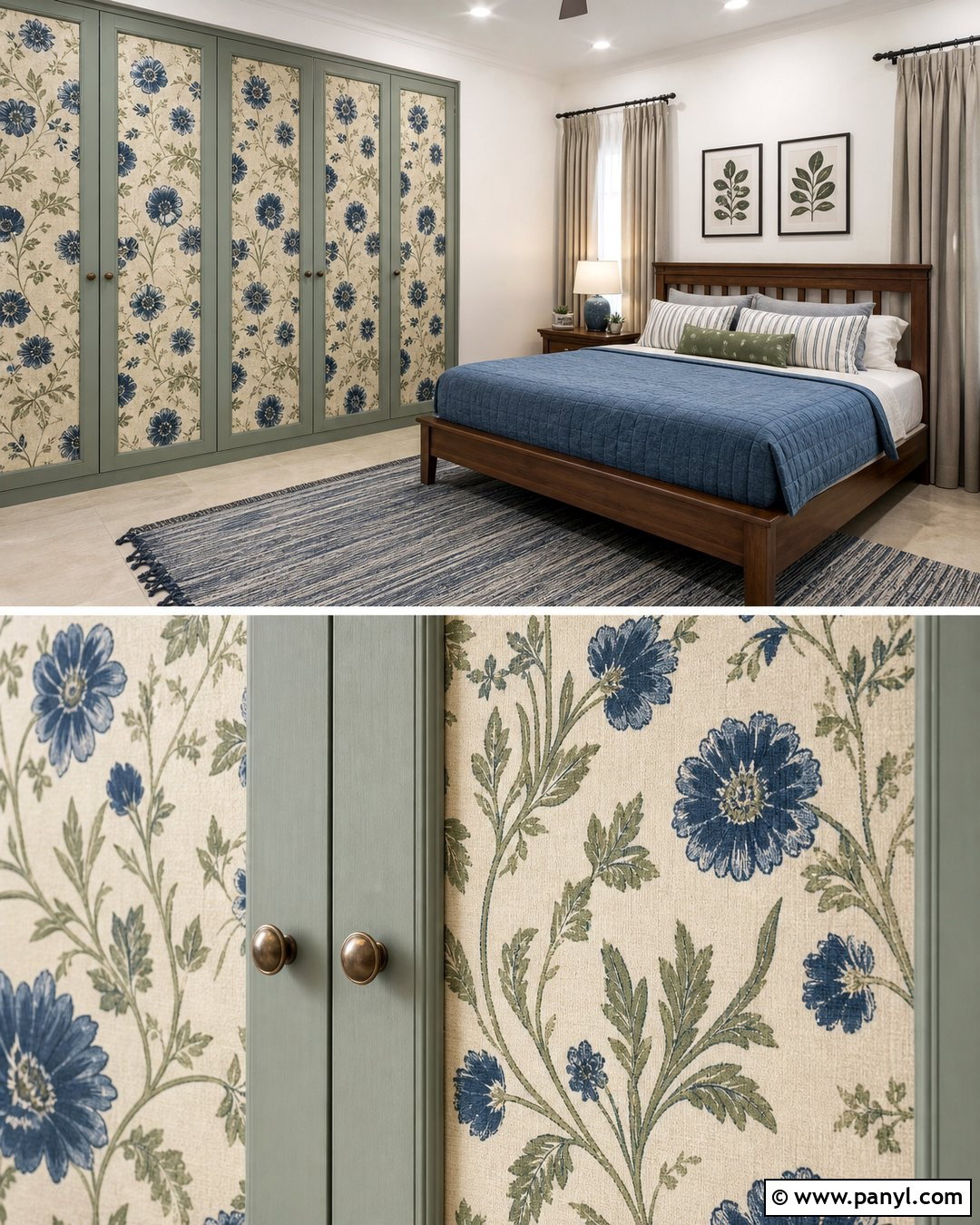 Block Print Wardrobe Wallpaper - 40 Wardrobe Wallpaper Ideas