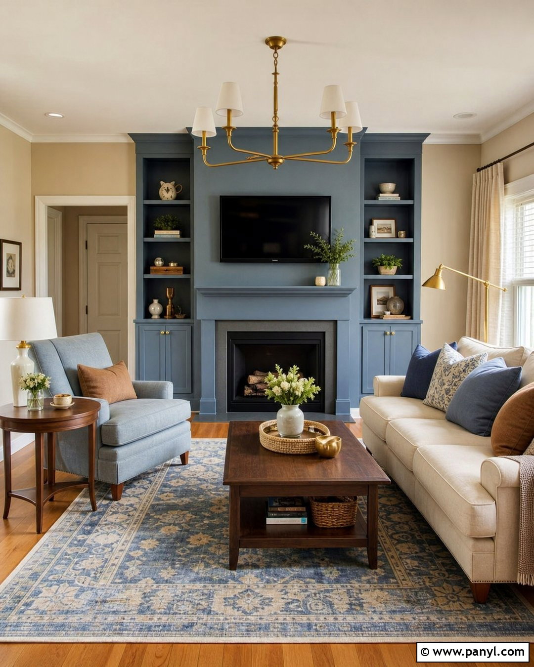 Blue And Beige Living Room Walls - 50 paint ideas for walls
