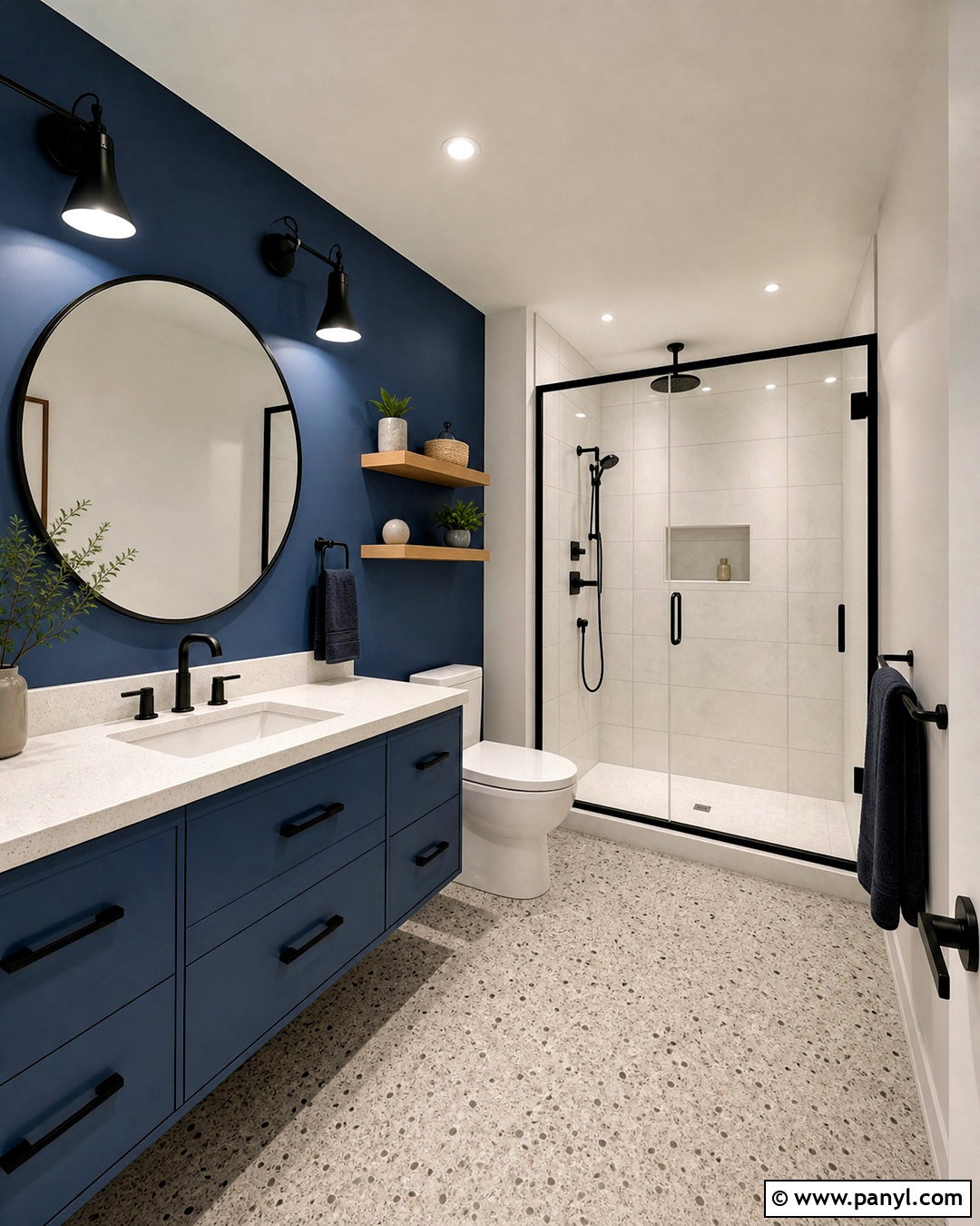 Blue And Black Bathroom - 20 bathroom color schemes blue ideas