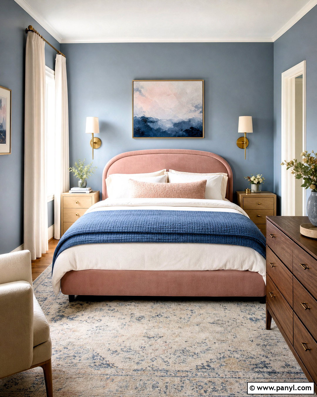 Blue And Blush Bedroom - 20 blue room idea ideas