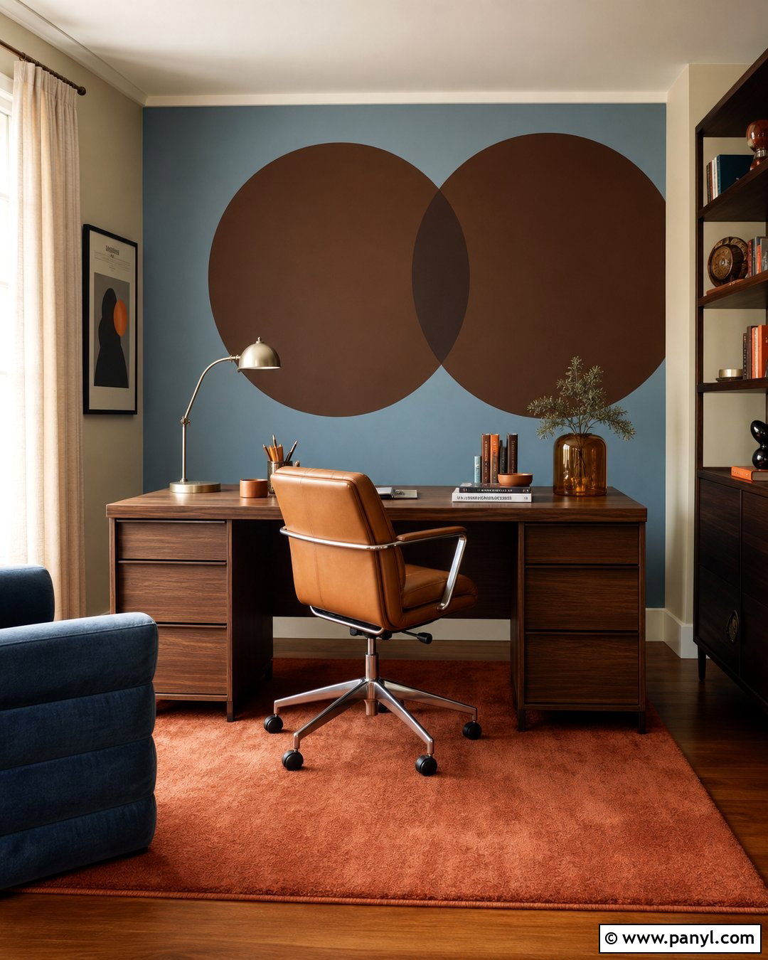 Blue And Brown Wall Paint - 20 Retro 70S Wall Paint Ideas