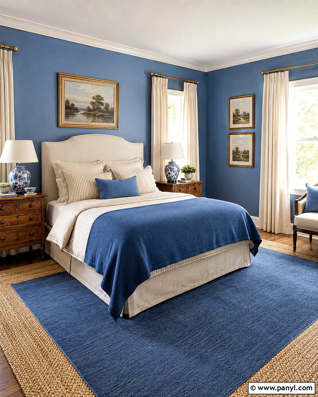 Blue And Cream Bedroom - 20 blue rooms bedroom ideas
