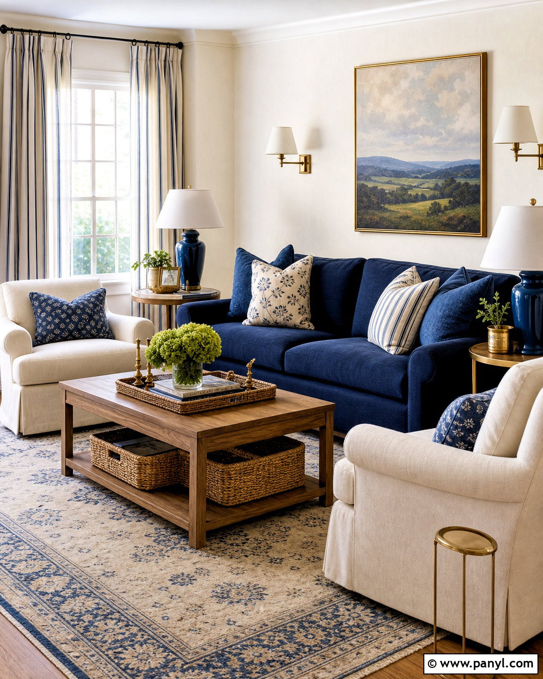 Blue And Cream Living Room - 20 aesthetic living room ideas