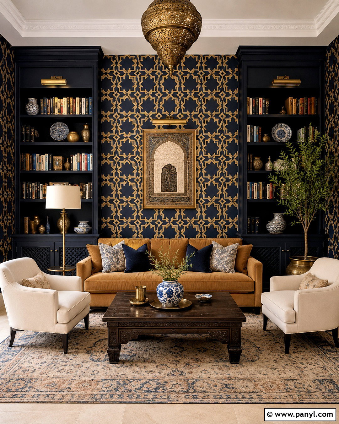 Blue And Gold Moroccan Wallpaper - 20 moroccan aesthetic wallpaper ideas