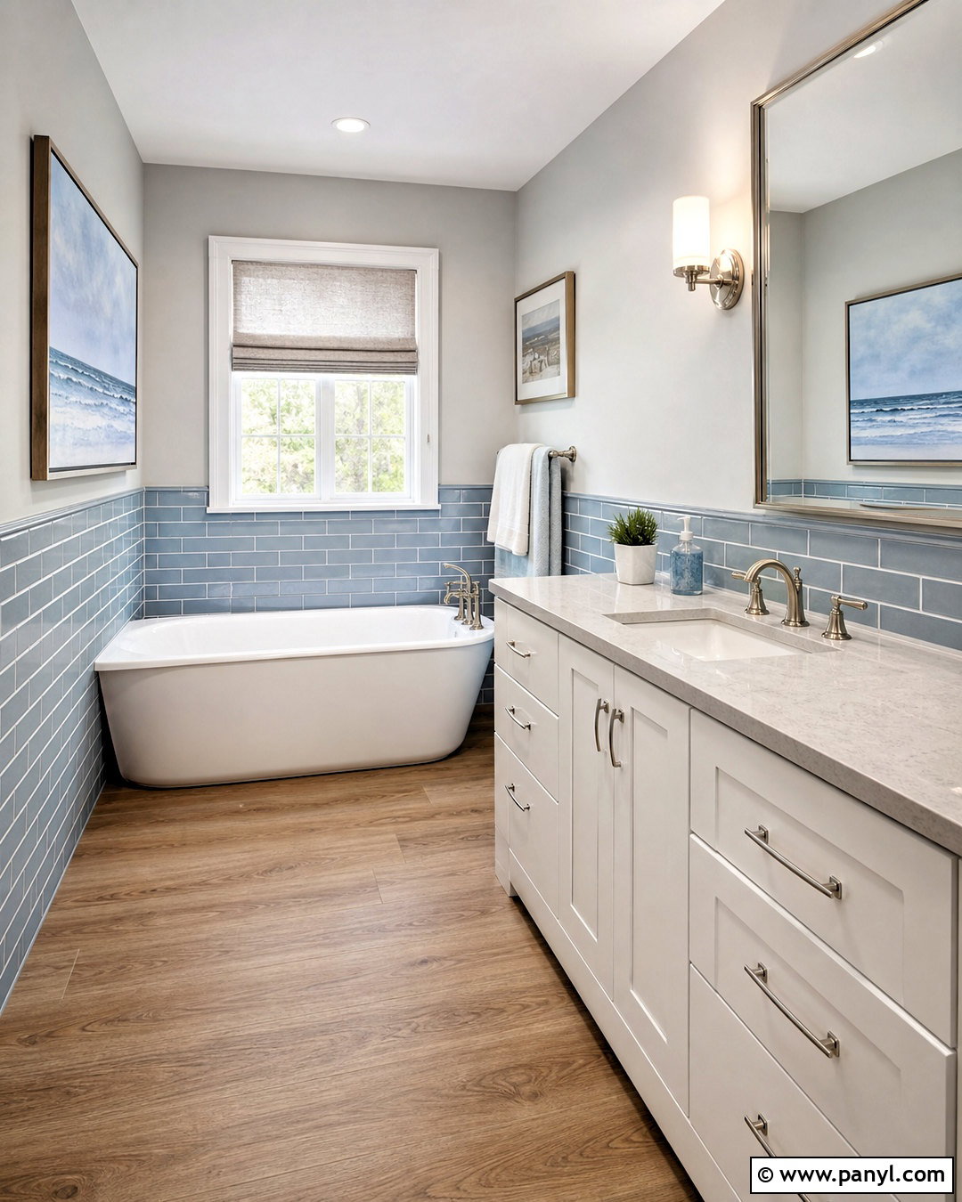 Blue And Gray Bathroom Walls - 20 two tone bathroom walls