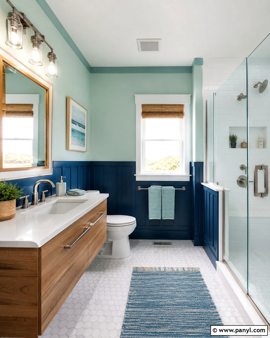 Blue And Green Bathroom Walls - 20 Multi Color Room Walls