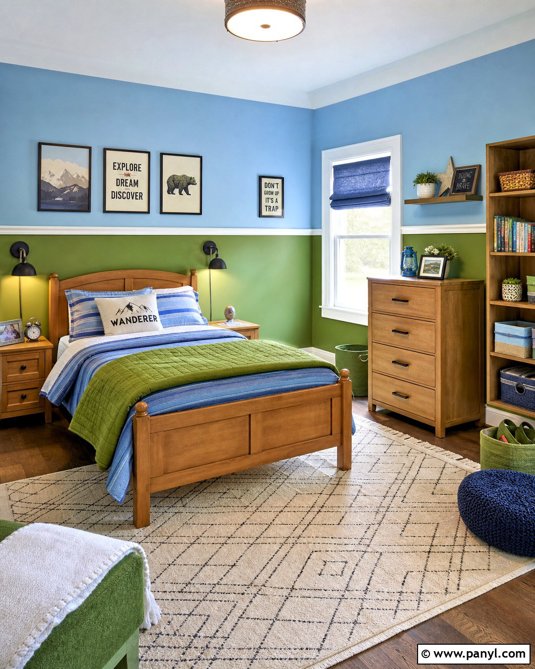 Blue And Green Kids Bedroom - 20 green and blue decor ideas