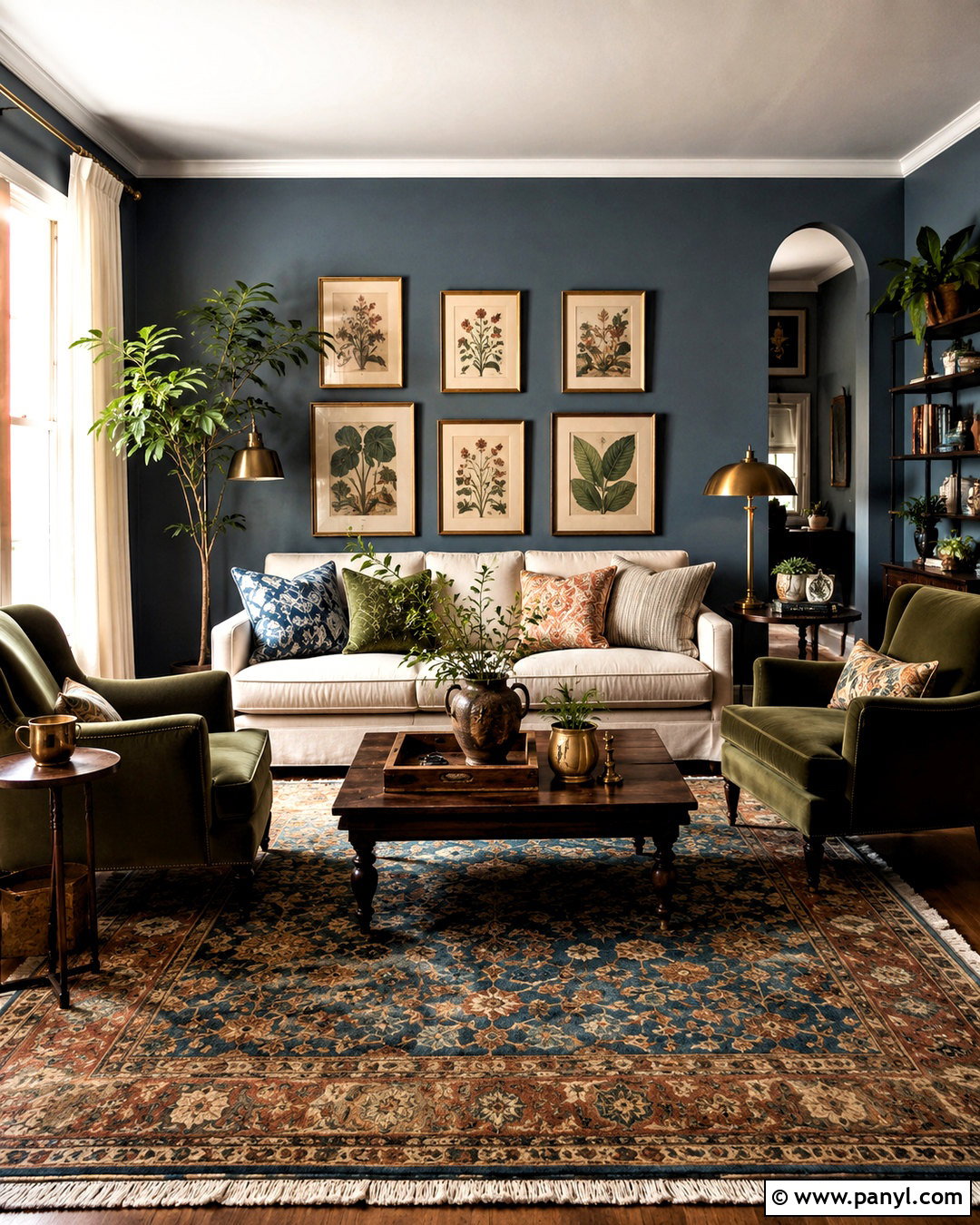 Blue And Green Living Room - 20 blue paint living room ideas