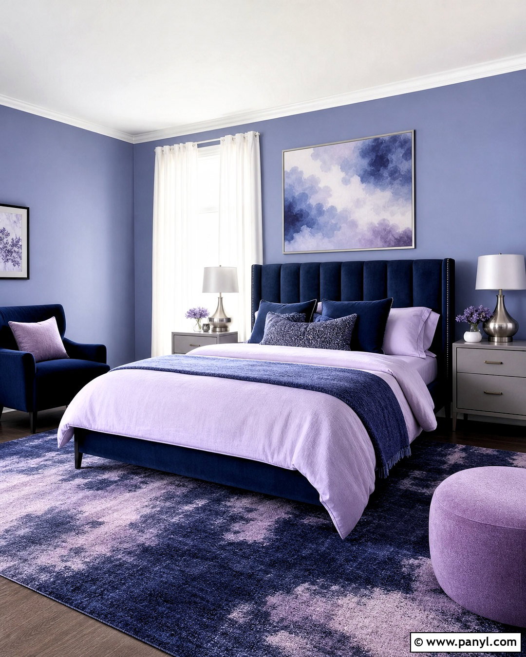 Blue And Purple Bedroom - 20 purple bedroom aesthetic ideas