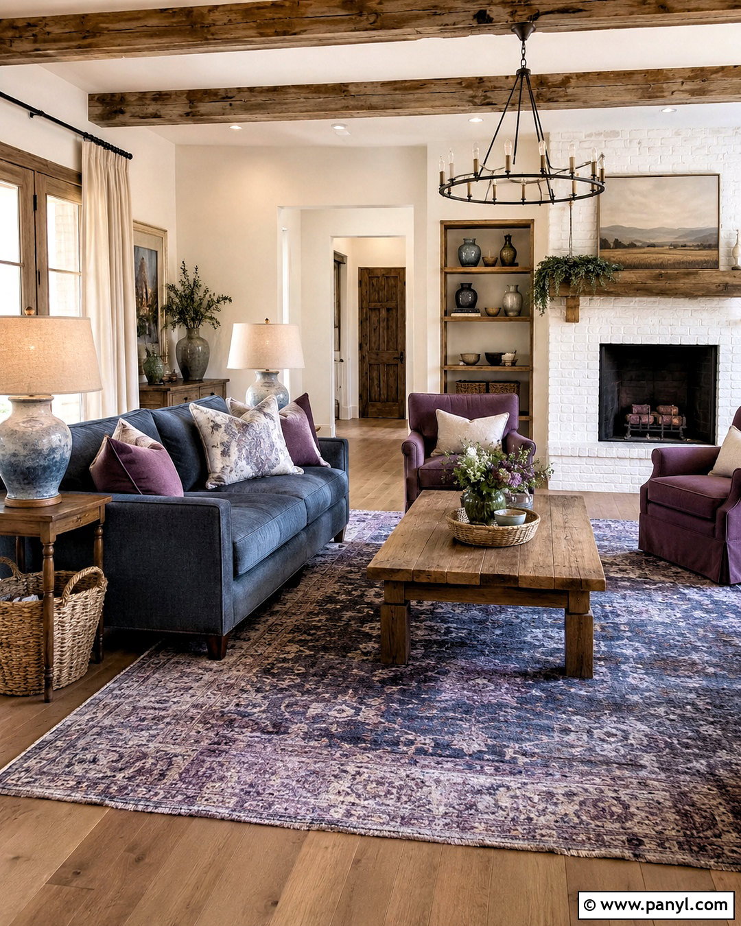 20 Blue and Purple Living Room Ideas for a Bold, Elegant Space