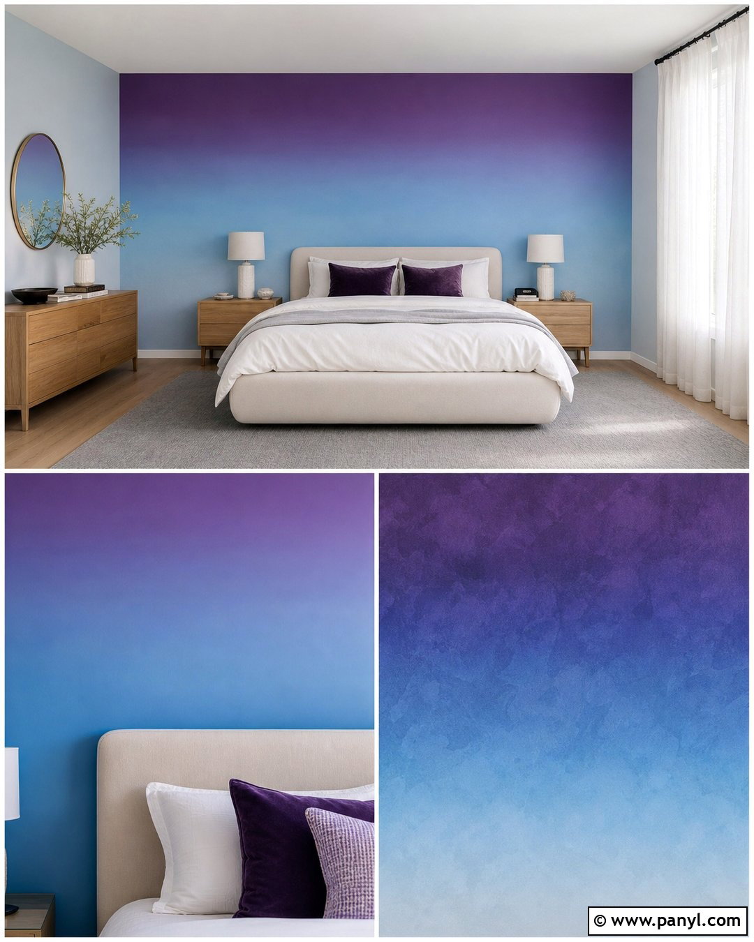 Blue And Purple Ombre Wall - 25 Blue And Purple Wall Paint Ideas