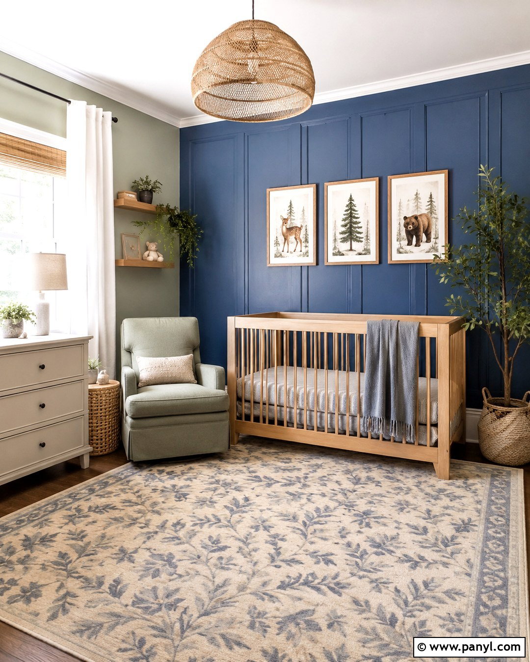 Blue And Sage Nursery Wall - 20 Blue Accent Wall Nursery Baby Boy Ideas