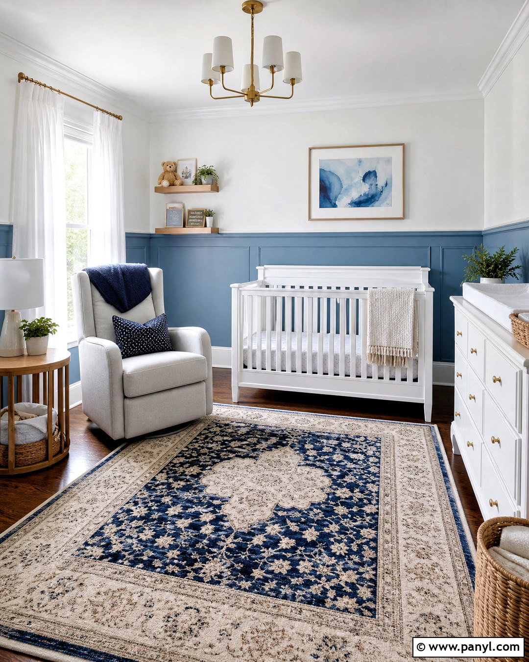 Blue And White Baby Room - 20 baby room paint ideas
