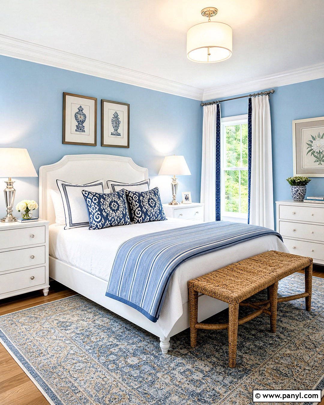 Blue And White Bedroom - 20 bedroom ideas