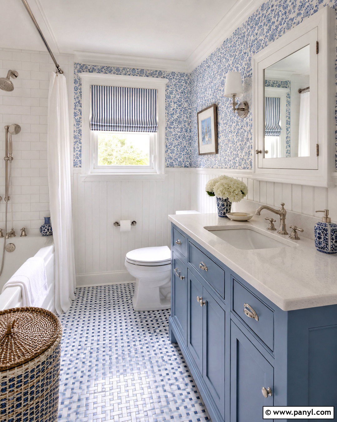 Blue And White Cottage Bathroom - 20 cottage bathroom ideas