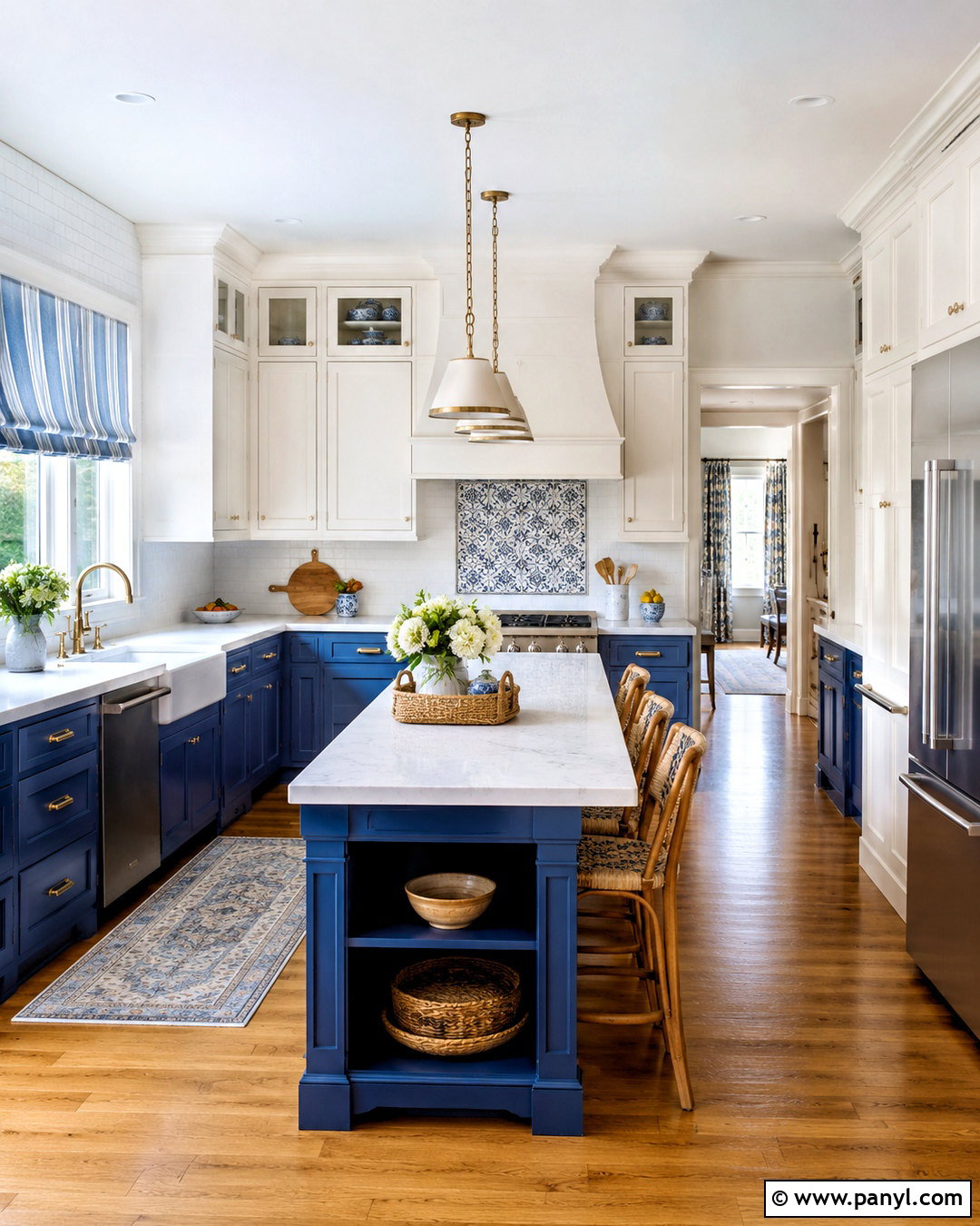 Blue And White Cottage Kitchen - 20 blue cottage kitchen ideas