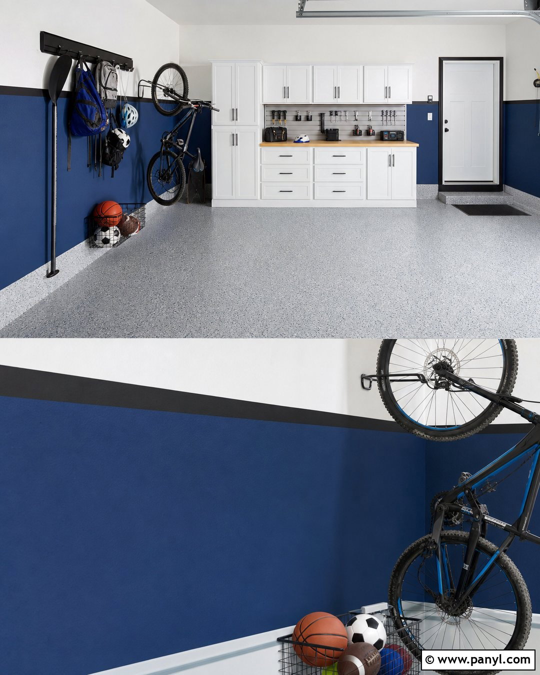Blue And White Garage Walls - 35 Garage Walls Paint Colors