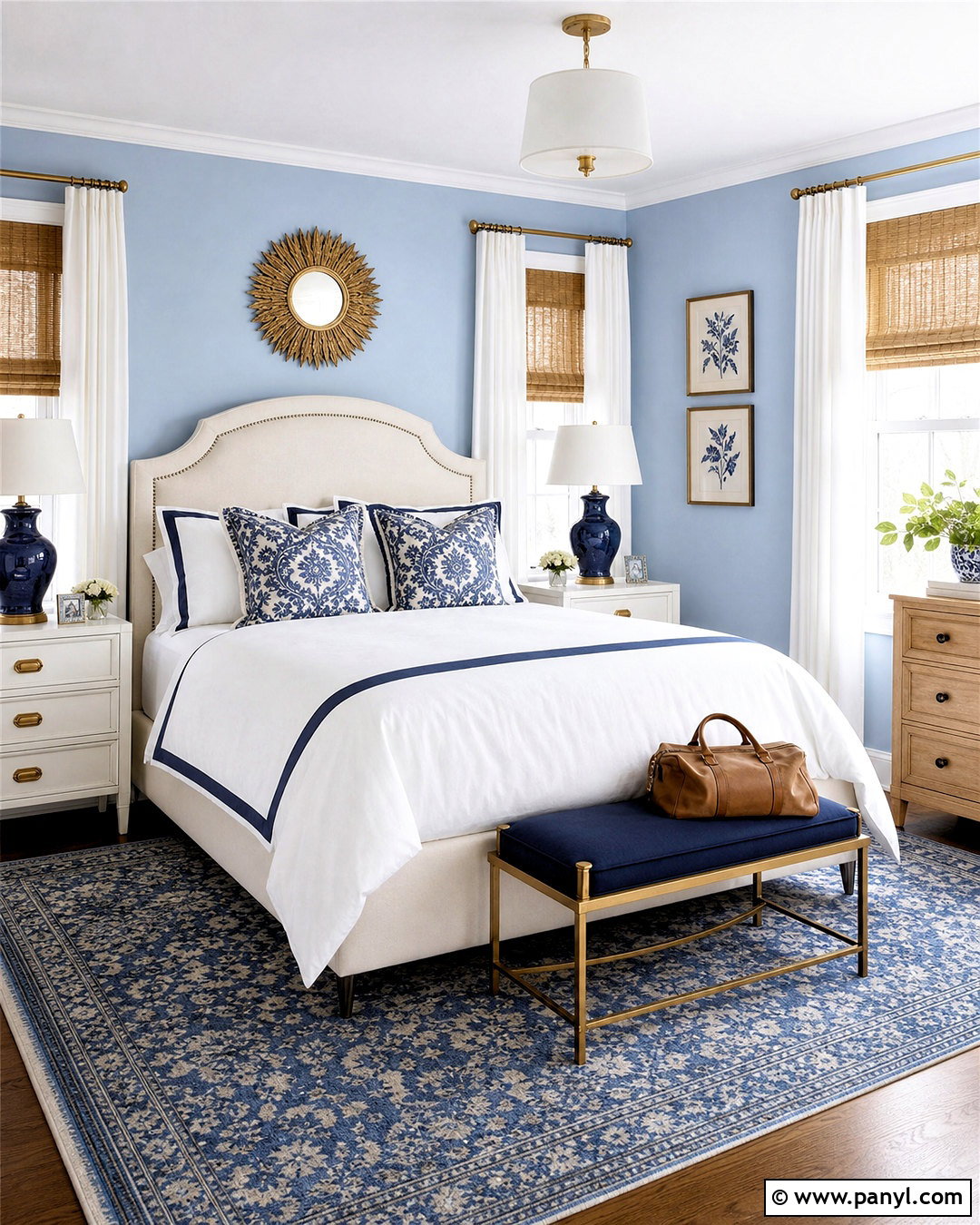 Blue And White Guest Room - 20 guest room ideas