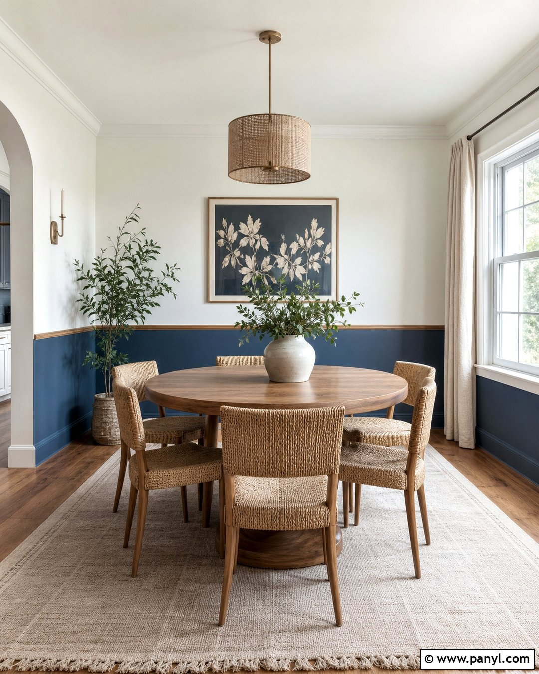 Blue And White Half Walls - 20 How To Paint Walls Blue Ideas