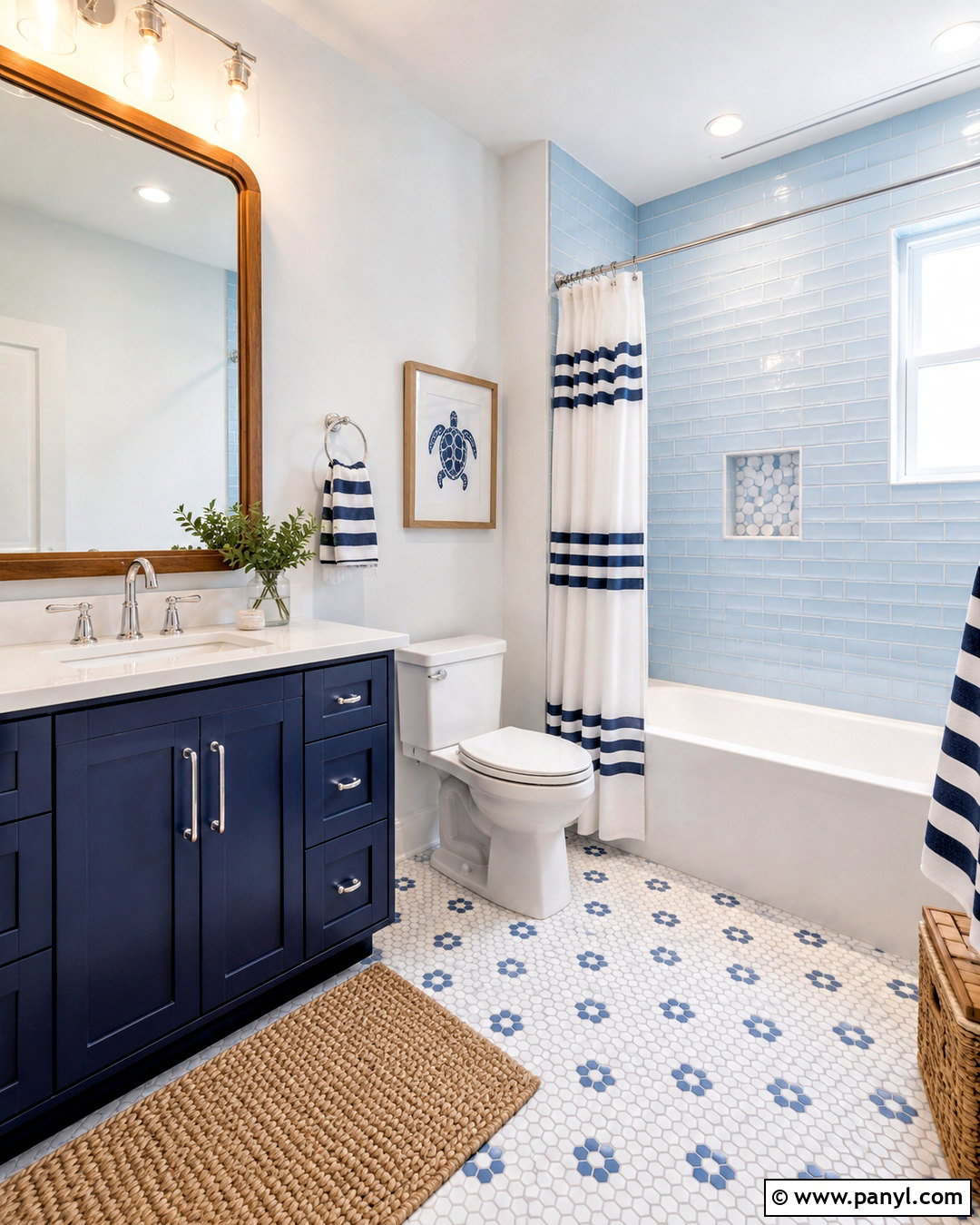 Blue And White Kids Bathroom - 20 kids bathroom ideas