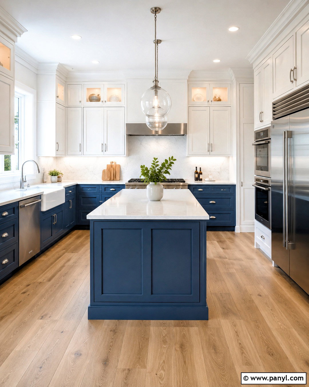 Blue And White Kitchen Cabinets - 20 blue kitchen ideas