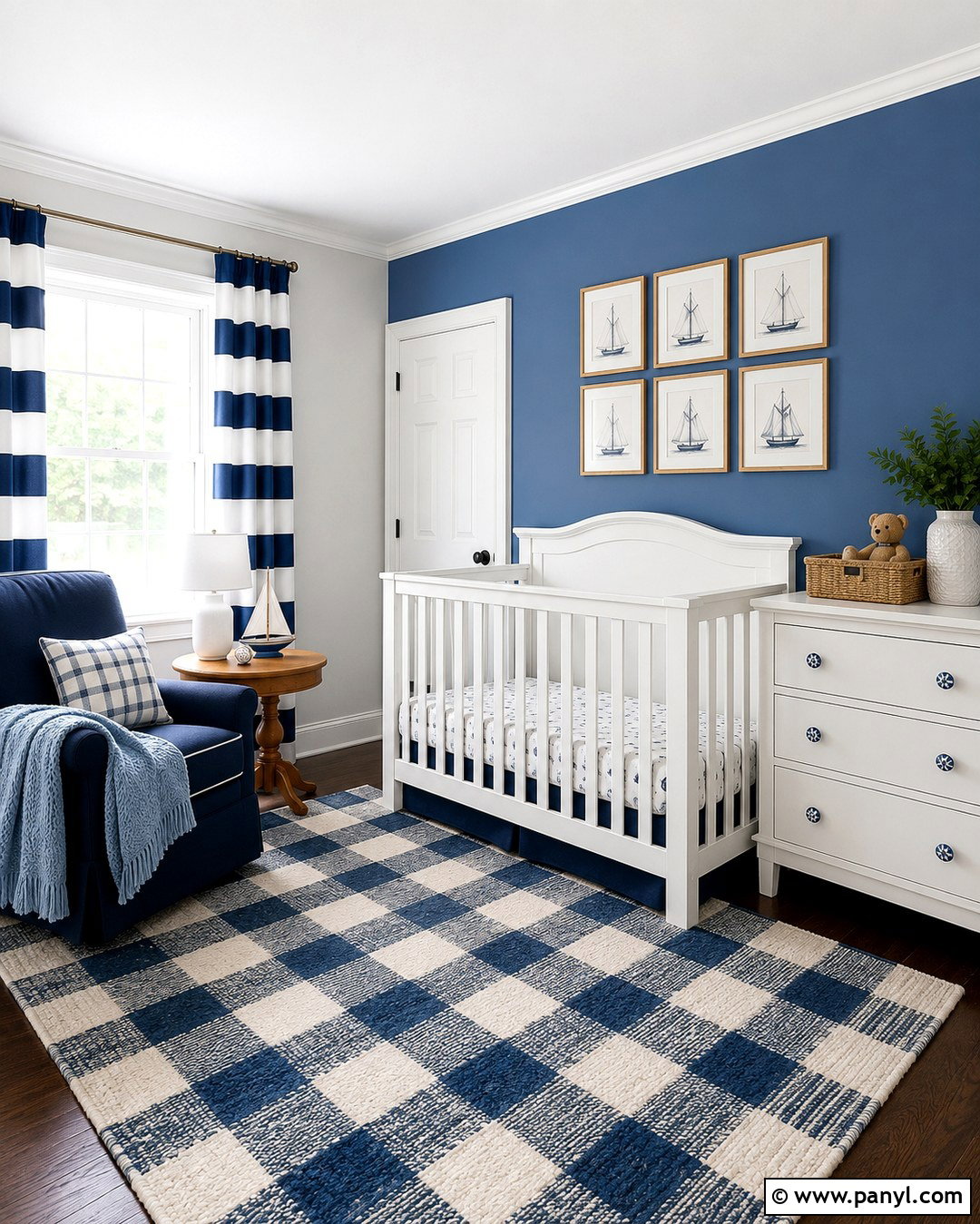 Blue And White Nursery Wall - 20 Blue Accent Wall Nursery Baby Boy Ideas