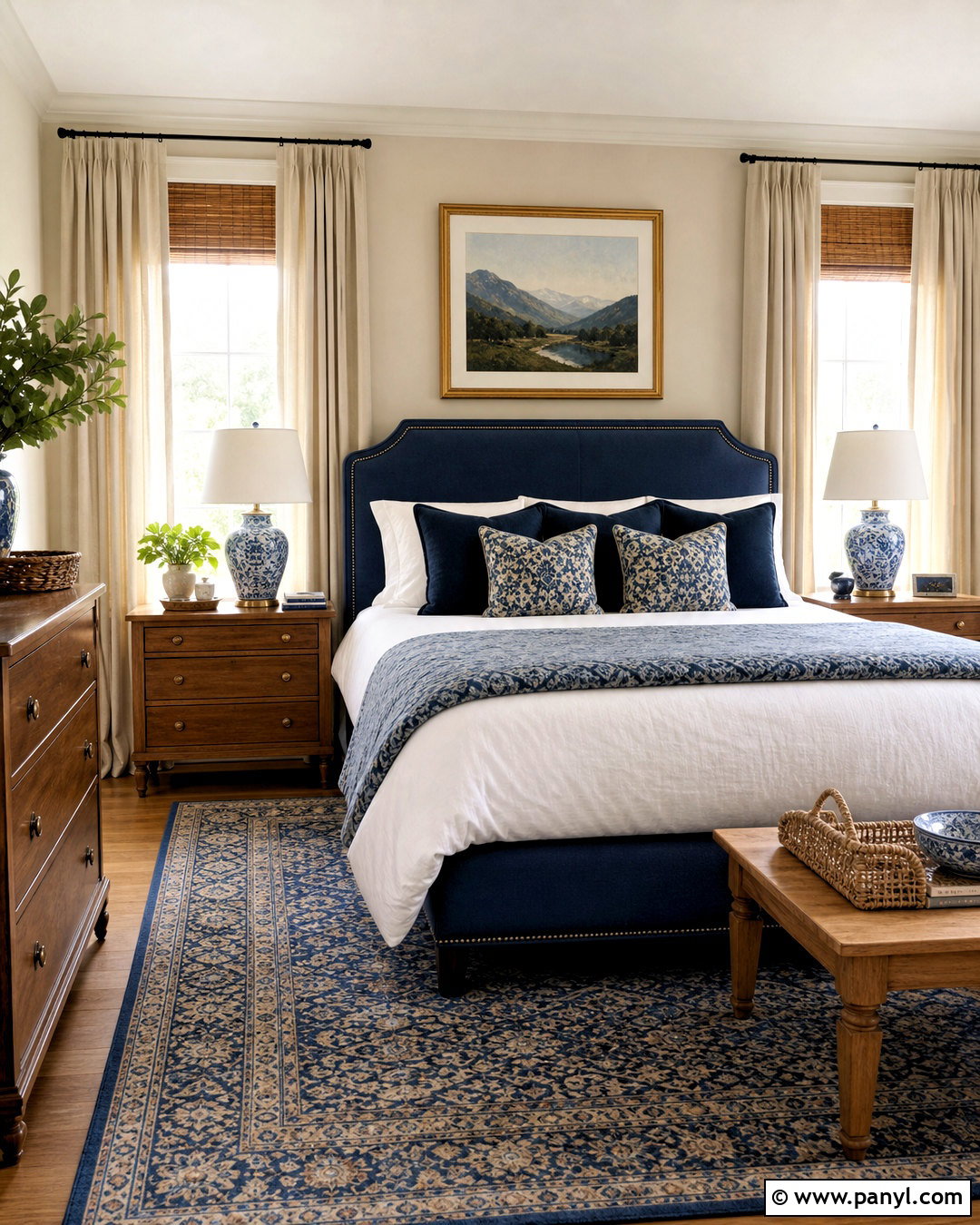 Blue And White Room - 20 room ideas aesthetic ideas