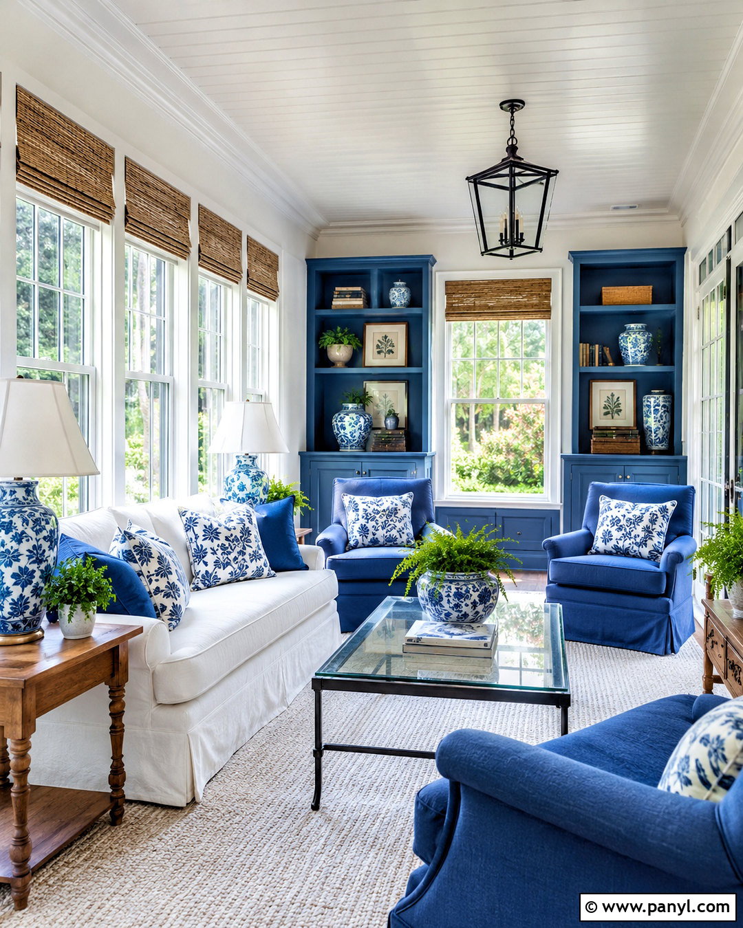 Blue And White Sunroom - 20 blue sunroom ideas